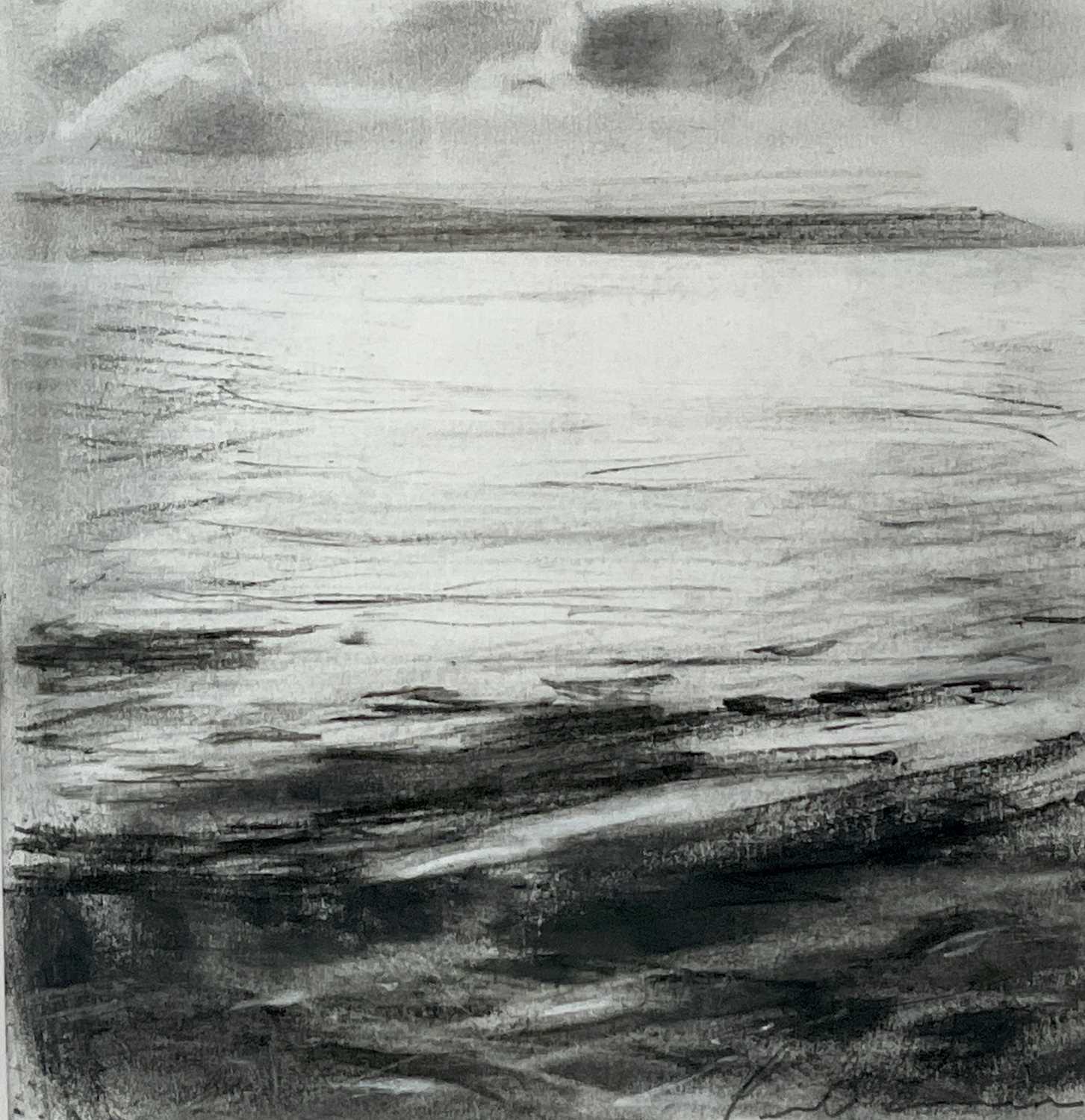 Lot 239 - Paul LEWIN (1967) Bideford Bay Charcoal...