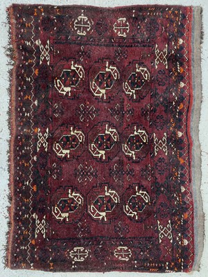 Lot 1208 - An Afghan Juval, the madder field with three...