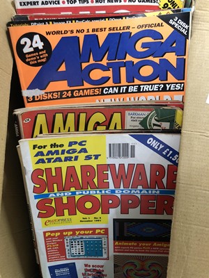 Lot 351 - Two AMIGA A500s, an AMIGA A520 mod, various...