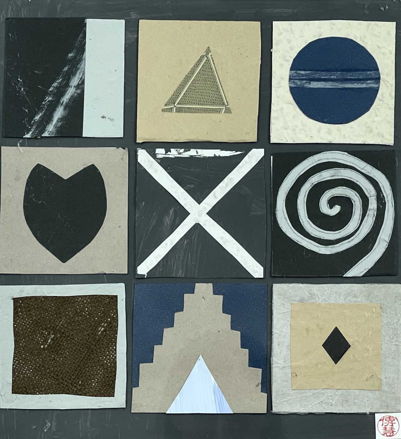 Lot 541 - Denny LONG (XX-XXI) Symbols Mixed media...