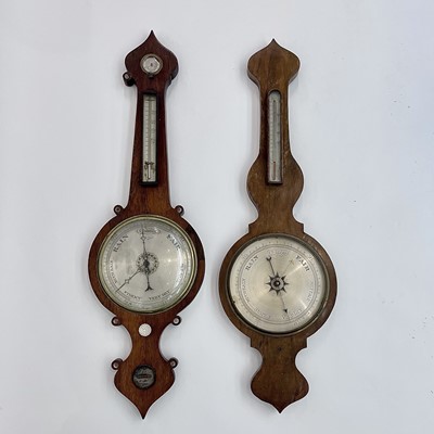 Lot 2912 - A Victorian rosewood onion top barometer, by...