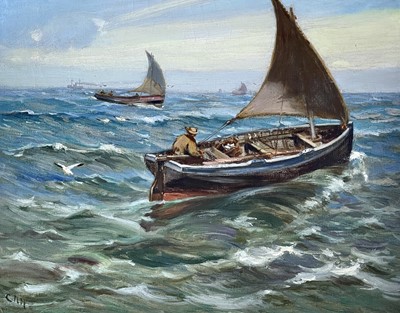 Lot 244 - Charles Napier HEMY (1841-1917) Fishing Boats...