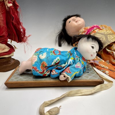 Lot 68 - A Japanese composition head doll, 20th century,...