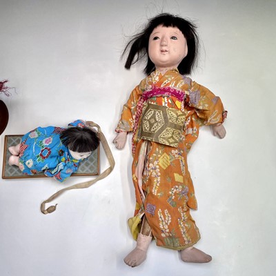 Lot 68 - A Japanese composition head doll, 20th century,...