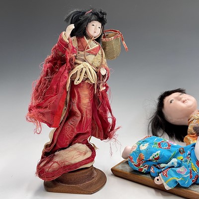 Lot 68 - A Japanese composition head doll, 20th century,...