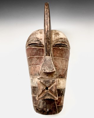 Lot 88 - A Songye Kifwebe style African tribal mask...