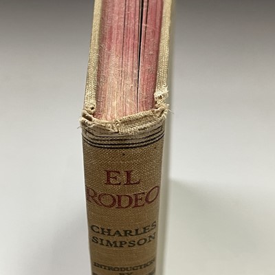 Lot 287 - CHARLES SIMPSON. 'El Rodeo,' first edition,...