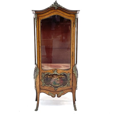 Lot 3079 - A kingwood Vernis Martin style display cabinet...