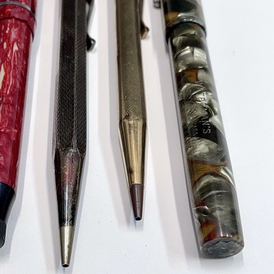 Lot 54 - A Watermans fountain pen, three others, a...