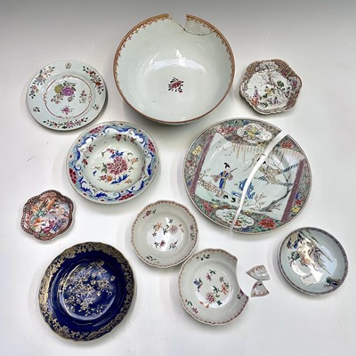 Lot 108 - A Chinese famille rose porcelain bowl, 18th...