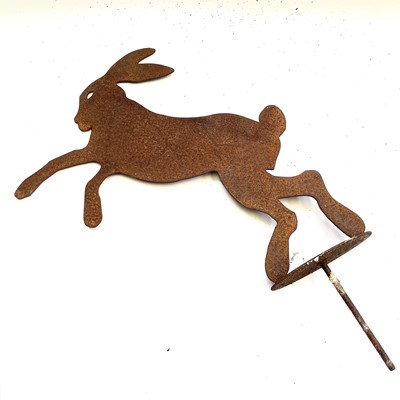Lot 131 - A sheet metal weather vane mount in the form...