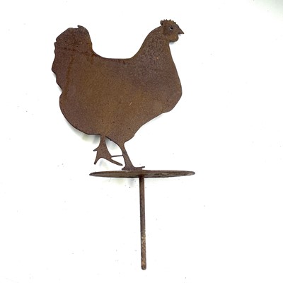 Lot 133 - A sheet metal weather vane mount in the form...