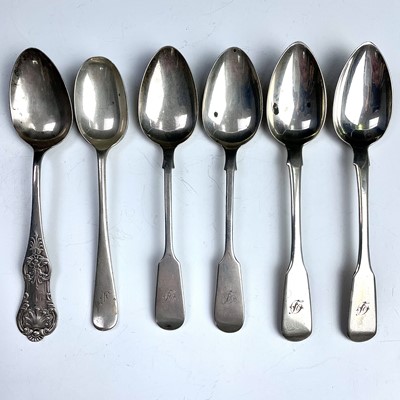 Lot 56 - A Victorian Scottish silver Queens pattern...