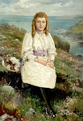 Lot 149 - Frederick SARGENT (1837-1899) Girl in a...