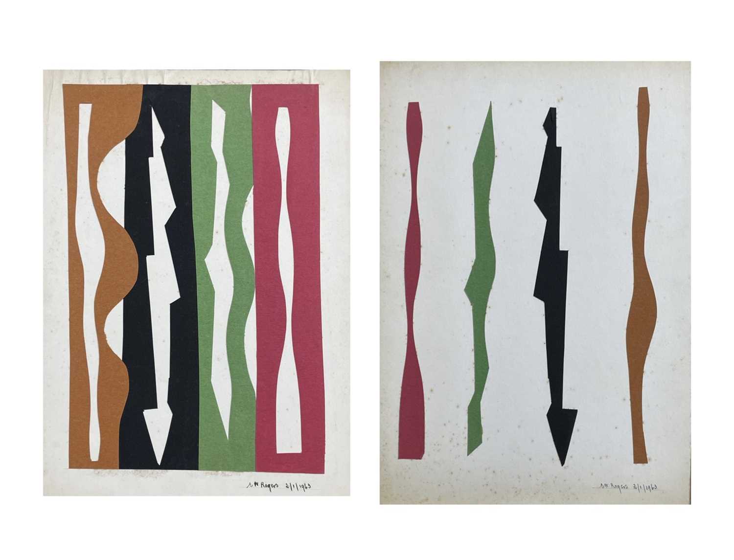 Lot 503 - Edward H. ROGERS (1911-1994) Abstract Shapes...