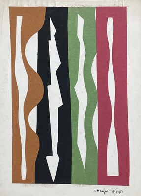 Lot 503 - Edward H. ROGERS (1911-1994) Abstract Shapes...