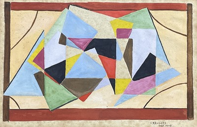 Lot 501 - Edward H. ROGERS (1911-1994) Abstract Design...