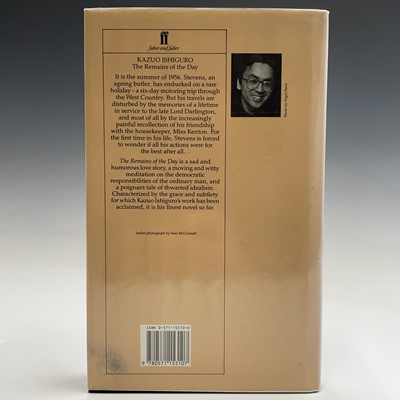 Lot 348 - THE REMAINS OF THE DAY By Kazuo Ishiguro...