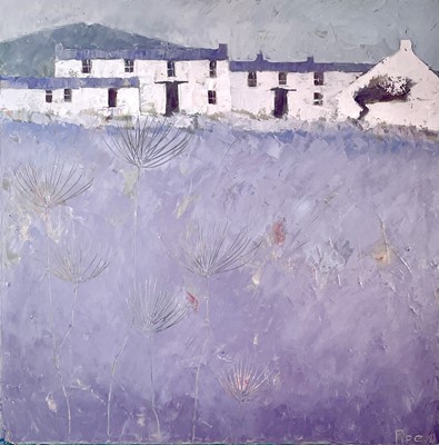 Lot 340 - John S. PIPER (1946) Penwith Cottages Oil on...