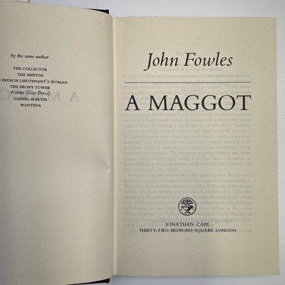 Lot 361 - A MAGGOT By John Fowles (1985) First edition...
