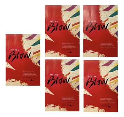 Lot 579 - Five posters for the Sandra Blow exhibition at...