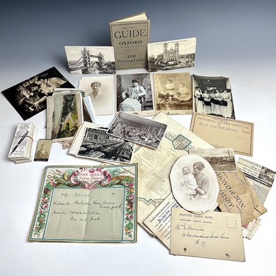 Lot 917 - Postcards, Stamps and Ephemera. Comprising - a...