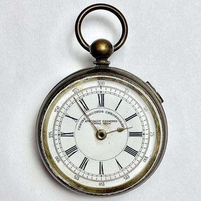 1900s Sterling Silver Decorative Pocket watch Floral 4.5 cm with Silver fob chain 35 cm Watch Not Working case 32527 for repair spares Jewellery Watches Watch Necklaces 