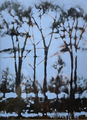 Lot 150 - Nick WILKINSON Tree Study-Lamorna with Floods...