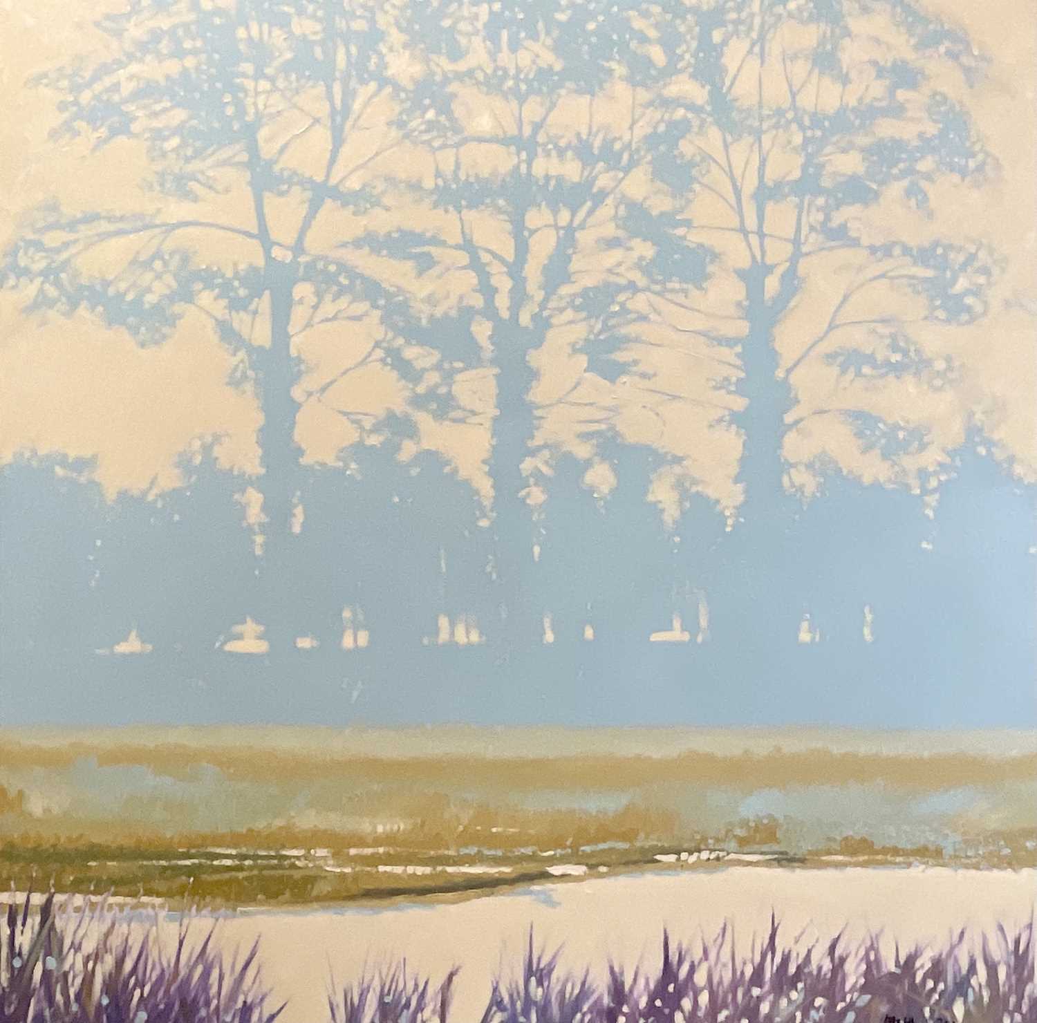 Lot 243 - Nick WILKINSON Trees and Marshes - Marazion...