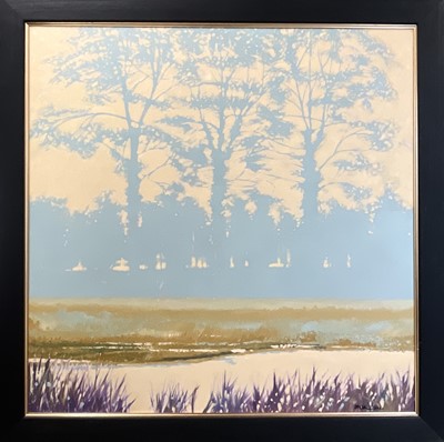 Lot 243 - Nick WILKINSON Trees and Marshes - Marazion...