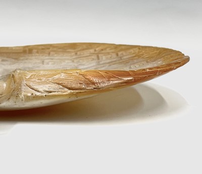 Lot 28 - A Chinese mother of pearl shell, circa 1900,...