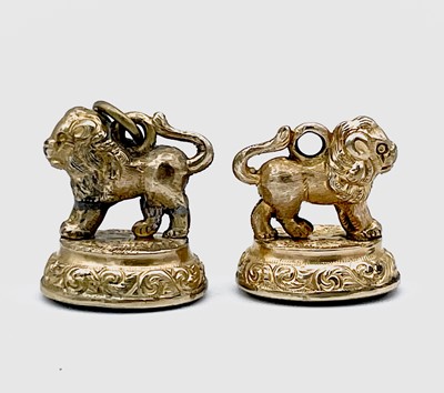 Lot 196 - A Victorian silver fob seal mounted with a...