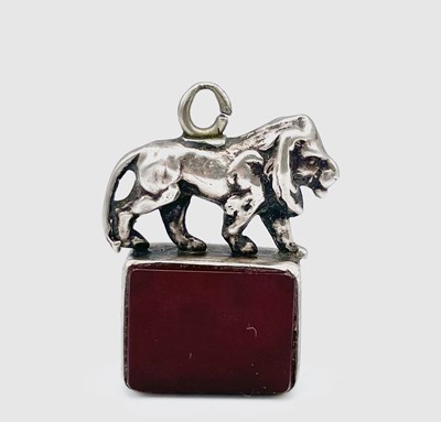 Lot 196 - A Victorian silver fob seal mounted with a...