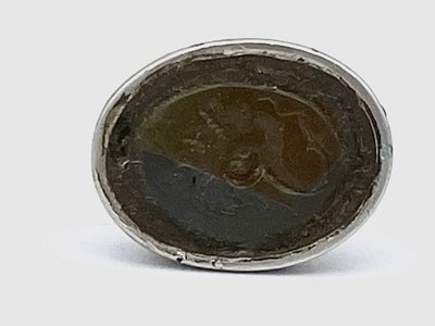 Lot 196 - A Victorian silver fob seal mounted with a...