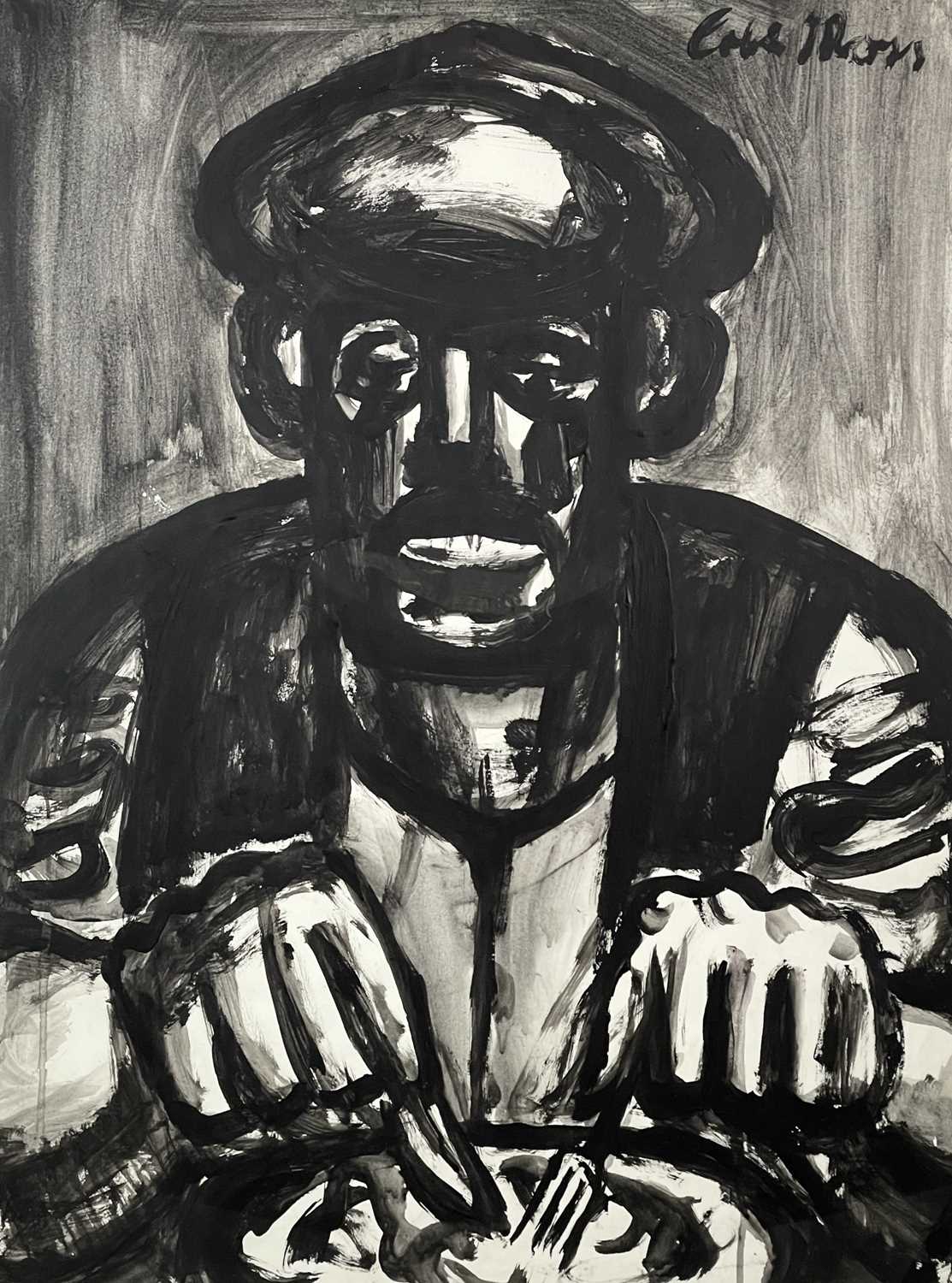 Lot 699 - Colin MOSS (1914-2005) Miner at Lunch, circa...