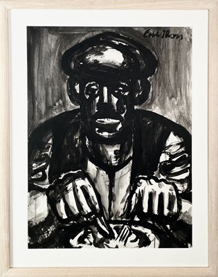 Lot 699 - Colin MOSS (1914-2005) Miner at Lunch, circa...