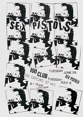 Lot 694 - Jamie REID (1947) Sex Pistols Poster Paper...