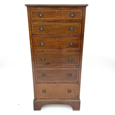 Lot 3021 - An Edwardian mahogany and satinwood banded...