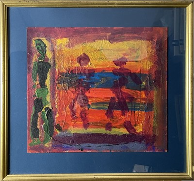 Lot 775 - Bruer TIDMAN (1939) Three Figures Oil on board...