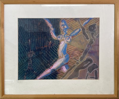 Lot 739 - Bruer TIDMAN (1939) Naked dancers Mixed media...