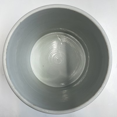 Lot 144 - A large Chinese blanc de chine brush pot, 20th...