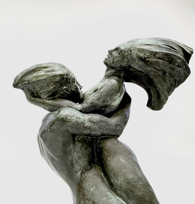 Lot 638 - Barbara TRIBE (1913-2000) Lovers I Bronze...