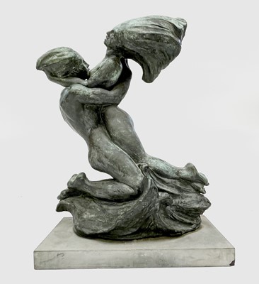 Lot 638 - Barbara TRIBE (1913-2000) Lovers I Bronze...