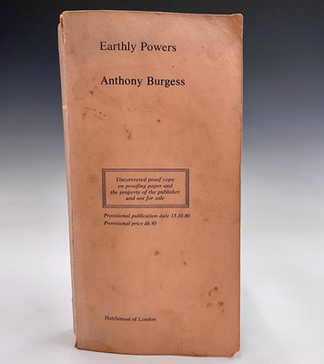 Lot 416 - ANTHONY BURGESS, Earthly Powers uncorrected...