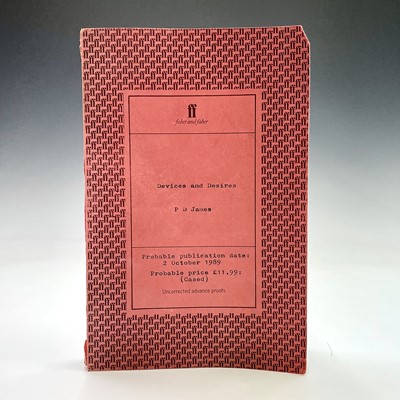 Lot 417 - P D JAMES, Devices and Desires, Uncorrected...