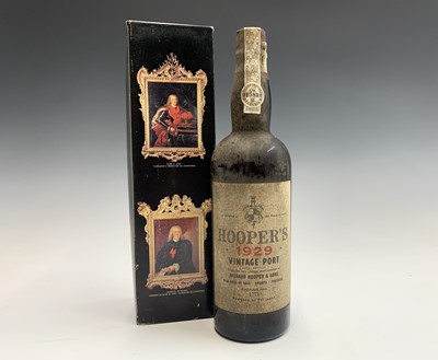 Lot 114 - A bottle of Hooper's 1929 vintage port.