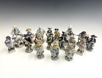 Lot 820 - A collection of 17 assorted German porcelain...