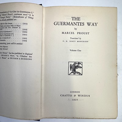 Lot 22 - MARCEL PROUST. 'The Guermantes Way,' C.K....