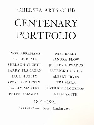 Lot 540 - A Chelsea Arts Club Centenary Portfolio of...