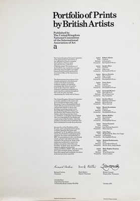 Lot 610 - Four prints from the 1975 'Portfolio of Prints...